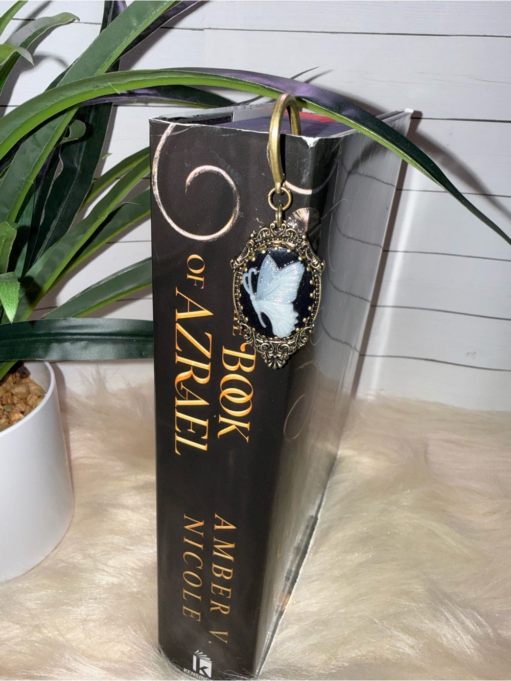 Vintage-Style Butterfly Cameo Bookmark